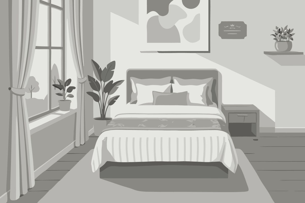Standard Room with One Queen Bed and One Single Bed